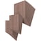 Ekena Millwork 15 3/4W x 15 3/4H x 1/4T Wood Hobby Boards, Walnut, 25PK HBW16X16X250DWA - alternate 4